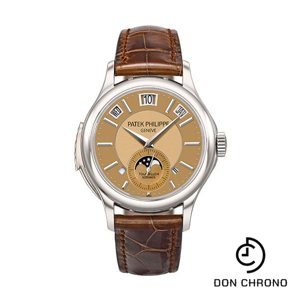 Patek Philippe Tourbillon Minute Repeater Perpetual Calendar Watch - Platinum Case - Bronze Dial - 5207P-001