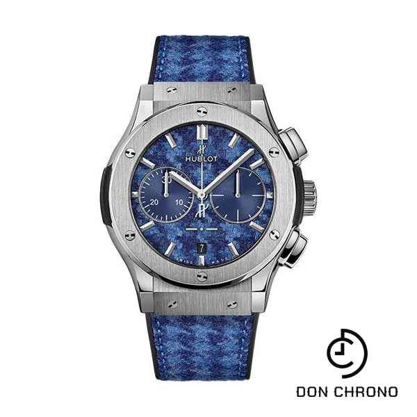 Hublot Classic Fusion Chronograph Italia Independent Pieds-De-Poule Titanium Limited Edition of 100 Watch-521.NX.2710.NR.ITI18