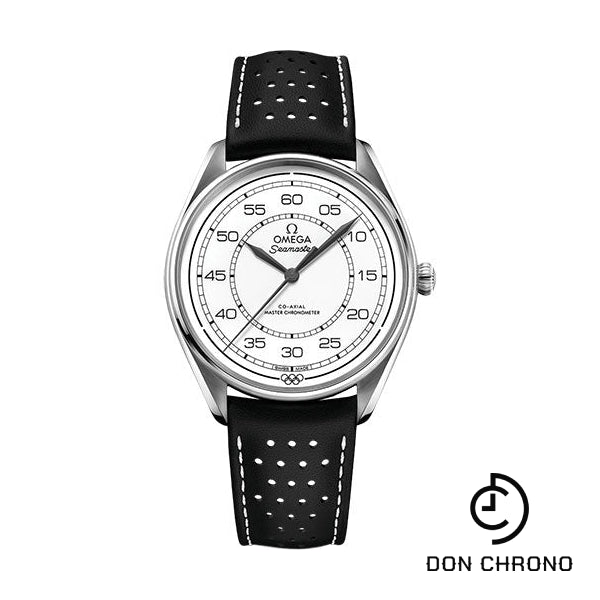 Omega Specialities Olympic Official Timekeeper Limited Edition Set - 39.5 mm Steel Case - White Dial - Black Micro-Perforated Leather Strap Limited Edition of 100 - 522.32.40.20.04.003
