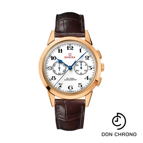 Omega Specialities Olympic Official Timekeeper Limited Edition of 188 Watch - 39 mm Pink Gold Case - Brown Leather Strap - 522.53.39.50.04.001