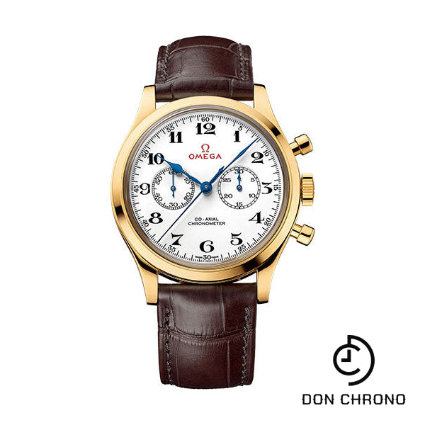 Omega Specialities Olympic Official Timekeeper Limited Edition of 188 Watch - 39 mm Yellow Gold Case - Brown Leather Strap - 522.53.39.50.04.002