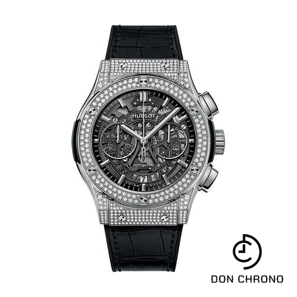 Hublot Classic Fusion Aerofusion Titanium Pave Watch - 45 mm - Sapphire Dial-525.NX.0170.LR.1704