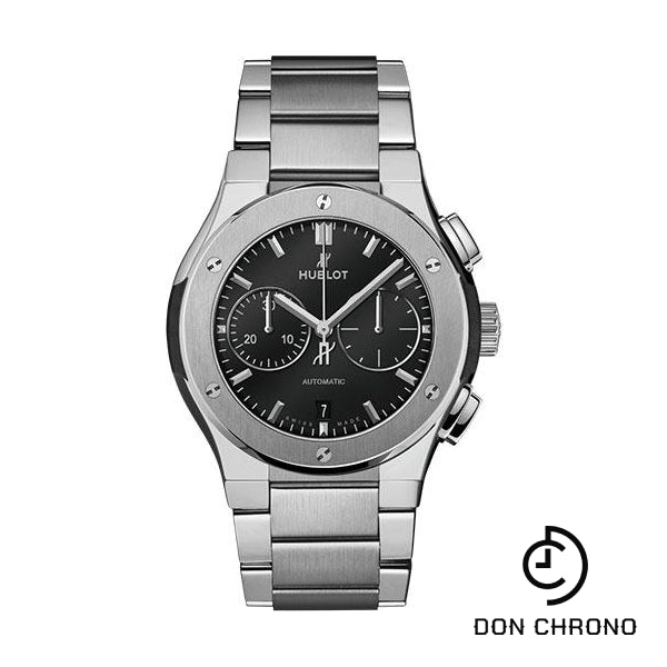 Hublot Classic Fusion Chronograph Titanium Bracelet Watch - 42 mm - Black Dial-540.NX.1170.NX