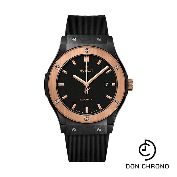 Hublot Classic Fusion Ceramic King Gold Watch - 42 mm - Black Lacquered Dial-542.CO.1181.RX