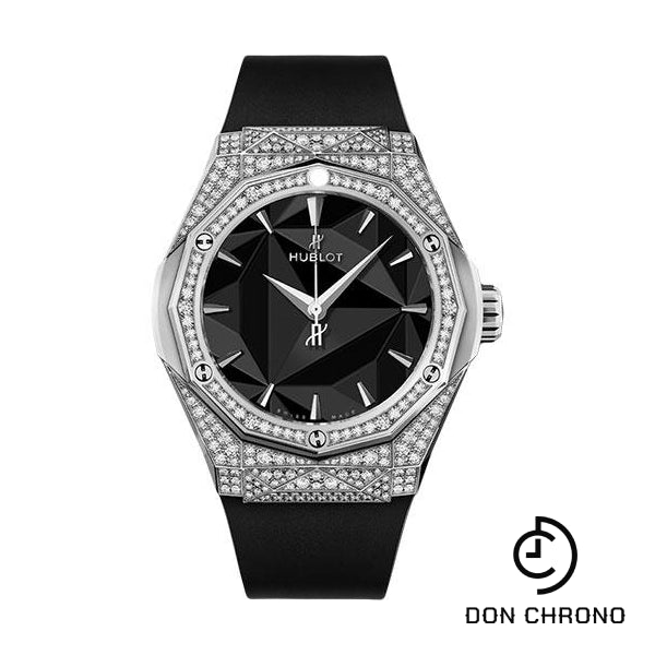 Hublot Classic Fusion Orlinski Titanium Pave Watch - 40 mm - Black Dial-550.NS.1800.RX.1604.ORL19