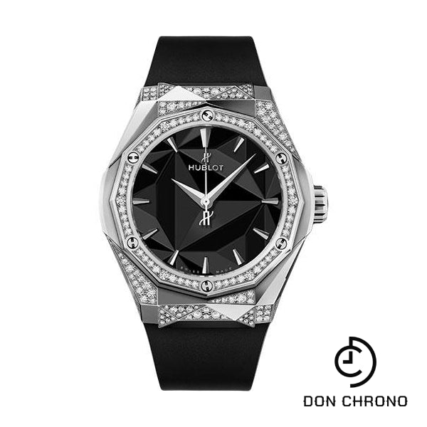 Hublot Classic Fusion Orlinski Titanium Alternative Pave Watch - 40 mm - Black Dial-550.NS.1800.RX.1804.ORL19