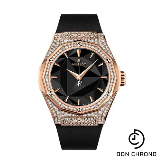 Hublot Classic Fusion Orlinski King Gold Pave Watch - 40 mm - Black Dial-550.OS.1800.RX.1604.ORL19