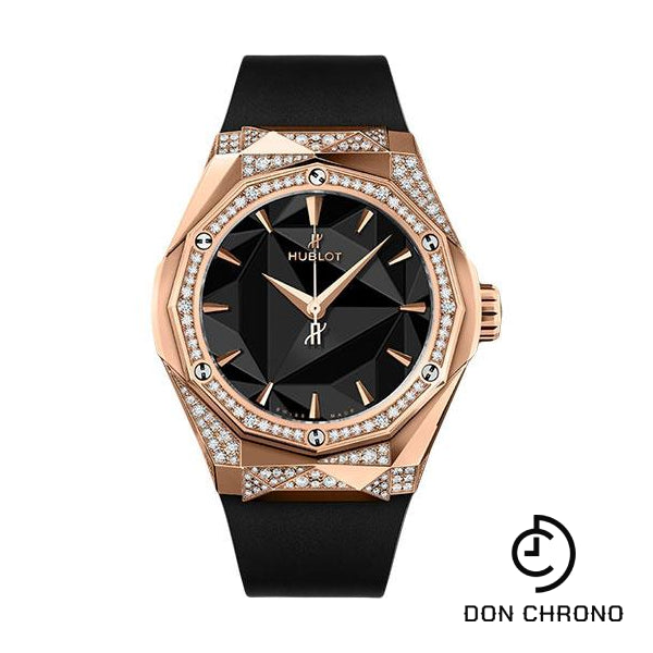 Hublot Classic Fusion Orlinski King Gold Alternative Pave Watch - 40 mm - Black Dial-550.OS.1800.RX.1804.ORL19