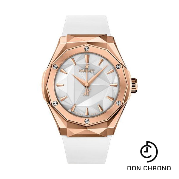 Hublot Classic Fusion Orlinski King Gold White Watch - 40 mm - White Dial - White Smooth Rubber Strap-550.OS.2200.RW.ORL20