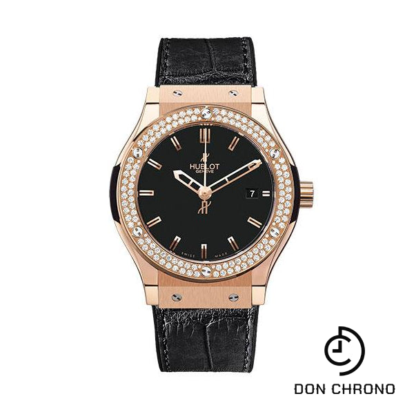 Hublot Classic Fusion Gold Diamonds Watch-561.PX.1180.LR.1104
