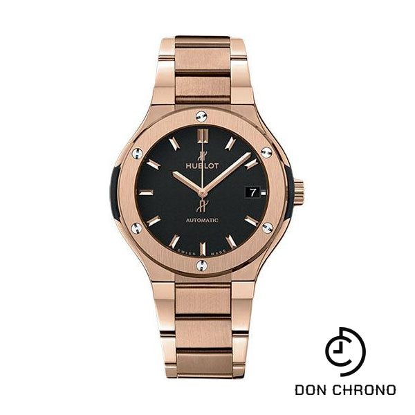 Hublot Classic Fusion King Gold Bracelet Watch-568.OX.1180.OX