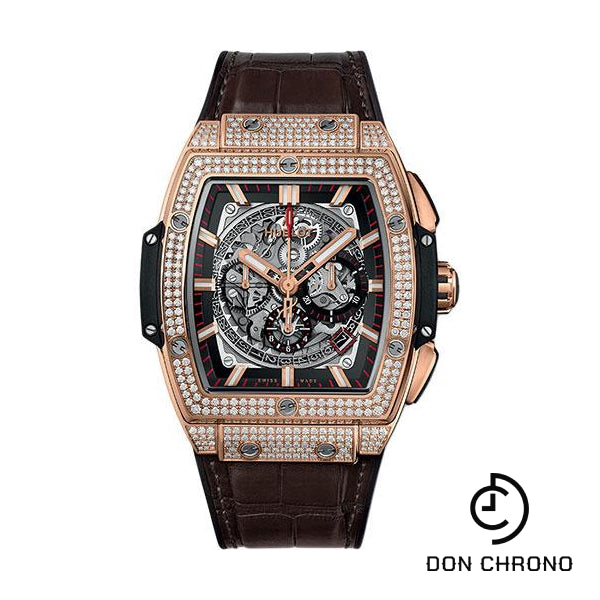 Hublot Spirit Of Big Bang King Gold Pave Watch - 45 mm - Sapphire Dial-601.OX.0183.LR.1704