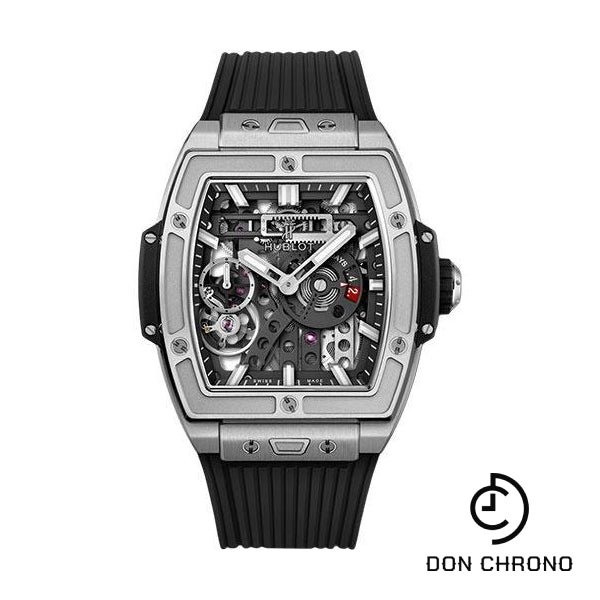 Hublot Spirit Of Big Bang MECA-10 Titanium Watch - 45 mm - Black Skeleton Dial-614.NX.1170.RX