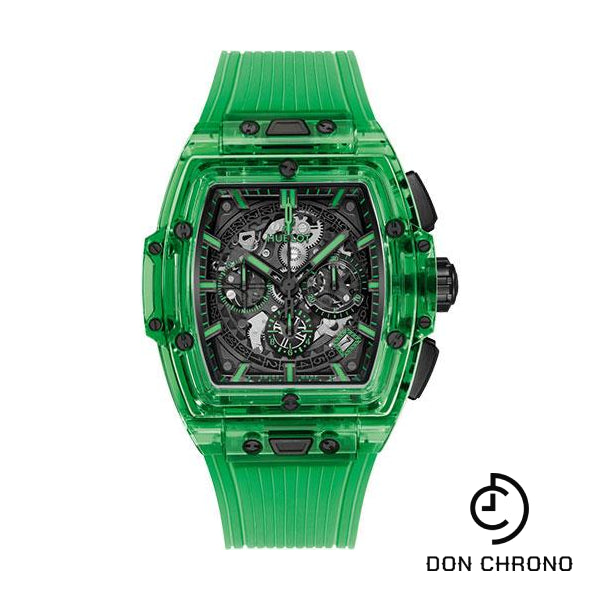 Hublot Spirit of Big Bang Green Saxem Watch - 42 mm - Sapphire Dial - Transparent Green Strap Limited Edition of 100-642.JG.0190.RT