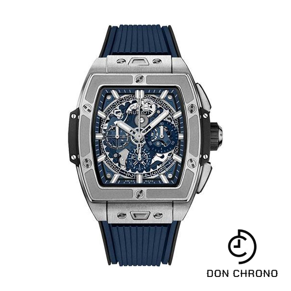 Hublot Spirit of Big Bang Titanium Blue Watch - 42 mm - Sapphire Dial - Blue Rubber Strap-642.NX.7170.RX