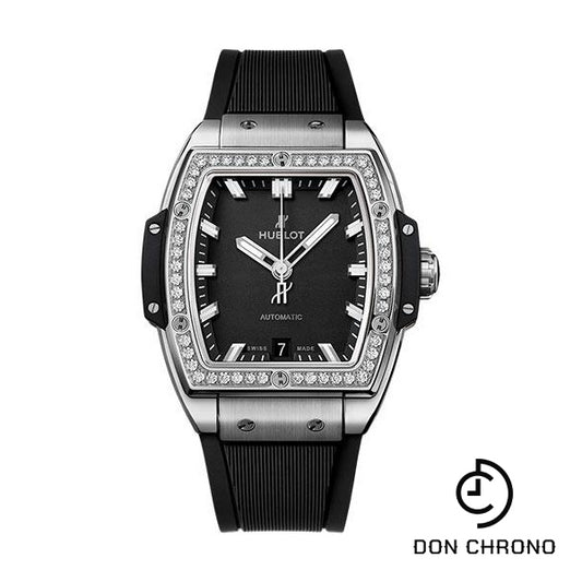 Hublot Spirit Of Big Bang Titanium Diamonds Watch - 39 mm - Black Dial-665.NX.1170.RX.1204