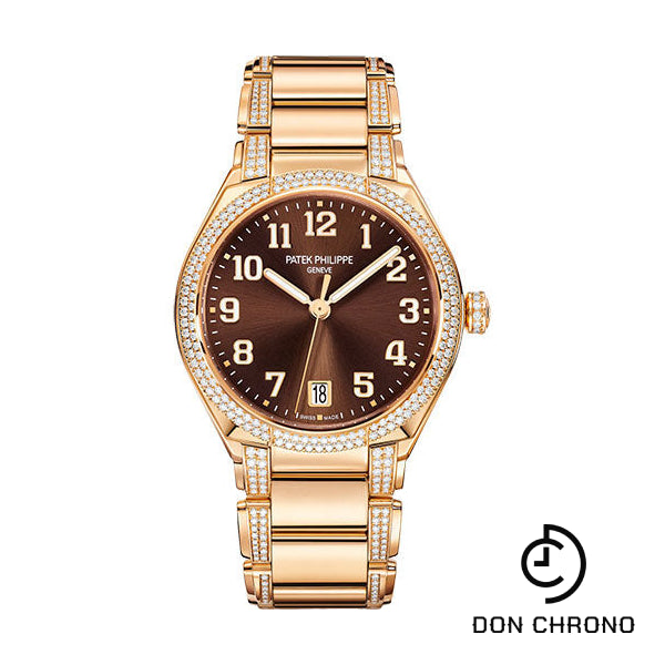 Patek Philippe Twenty~4 Automatic Watch - 36 mm Round Case - Rose Gold - Brown Dial - 7300/1201R-010