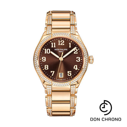 Patek Philippe Twenty~4 Automatic Watch - 36 mm Round Case - Rose Gold - Brown Dial - 7300/1201R-010