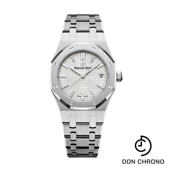 Audemars Piguet Royal Oak Self Winding Watch - 34mm Stainless Steel Case - Silver Dial - Bracelet - 77350ST.OO.1261ST.01