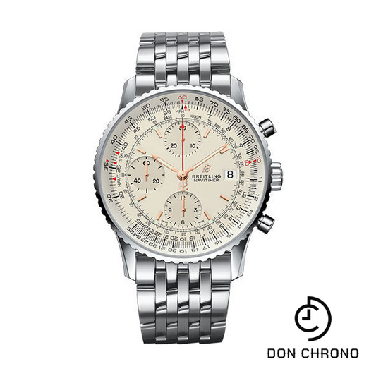 Breitling Navitimer 1 Chronograph 41 Watch - Steel Case - Mercury Silver Dial - Steel Pilot Bracelet - A13324121G1A1