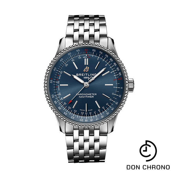 Breitling Navitimer Automatic 35 Watch - Stainless Steel - Blue Dial - Metal Bracelet - A17395161C1A1