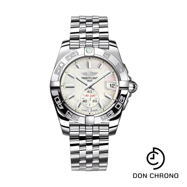 Breitling Galactic 36 Automatic Watch - Steel - Pearl Dial - Steel Bracelet - A3733012/A716/376A