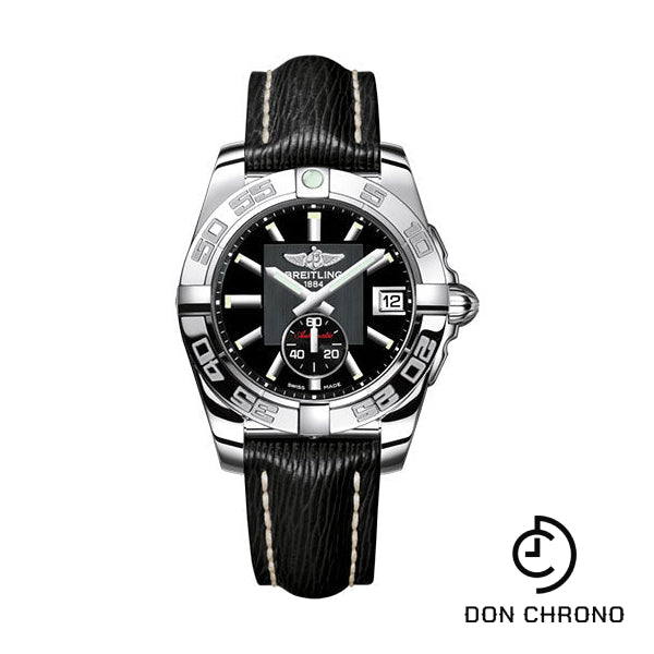 Breitling Galactic 36 Automatic Watch - Steel - Volcano Black Dial - Black Sahara Strap - A3733012/BA33/213X/A16BA.1