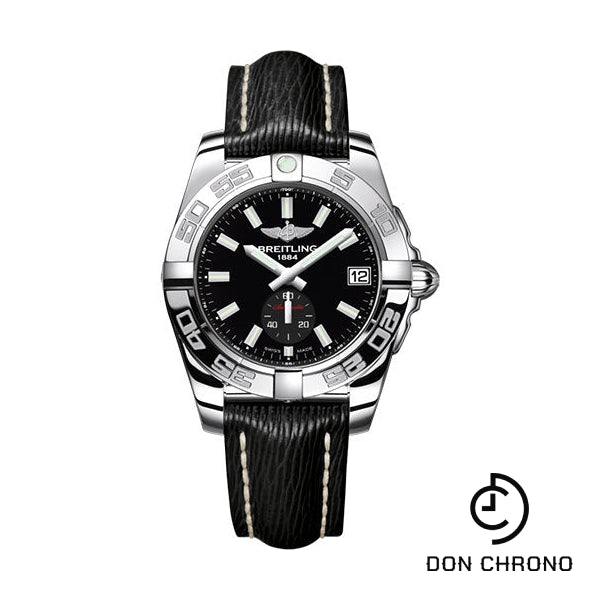 Breitling Galactic 36 Automatic Watch - Steel - Onyx Black Dial - Black Sahara Strap - A3733012/BE77/213X/A16BA.1
