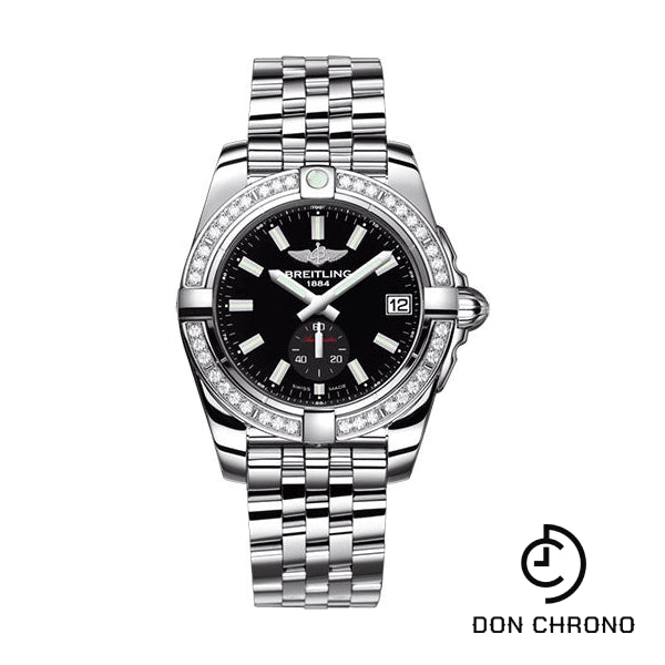 Breitling Galactic 36 Automatic Watch - Steel - Onyx Black Dial - Steel Bracelet - A37330531B1A1