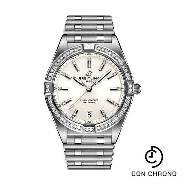 Breitling Chronomat 32 Watch - Stainless Steel (Gem-set) - White Diamond Dial - Metal Bracelet - A77310591A1A1