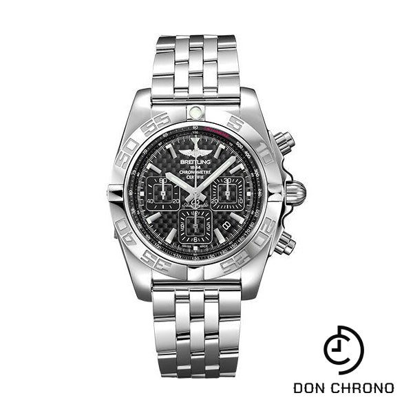 Breitling Chronomat 44 Watch - Steel polished - Carbon Dial - Steel Bracelet - AB0110121B2A1