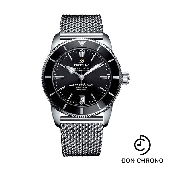 Breitling Superocean Heritage II B20 Automatic 42 Watch - Steel Case - Volcano Black Dial - Steel Ocean Classic Bracelet - AB2010121B1A1