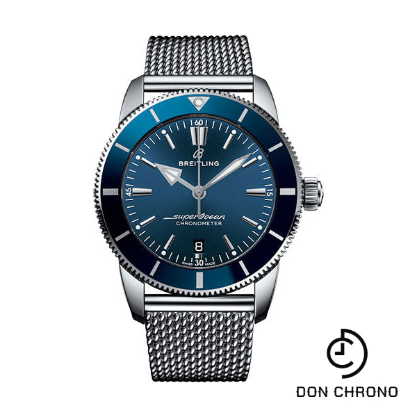 Breitling Superocean Heritage II B20 Automatic 44 Watch - Steel Case - Blue Dial - Steel Aero Classic Bracelet - AB2030161C1A1