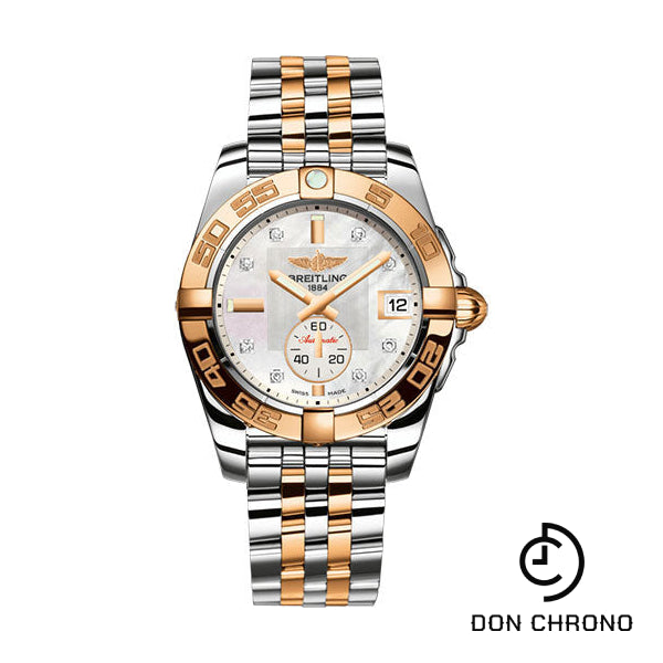 Breitling Galactic 36 Automatic Watch - Steel & rose Gold - Pearl Diamond Dial - Steel And Gold Bracelet - C37330121A2C1