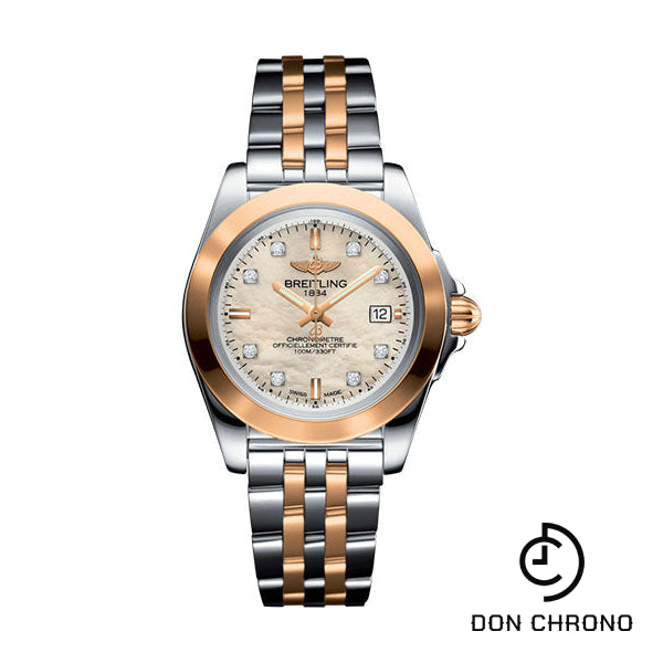 Breitling Galactic 32 Sleek Watch - Steel & rose Gold - Mother-Of-Pearl Diamond Dial - Steel And Rose Gold Bracelet - C7133012/A803/792C