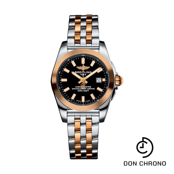 Breitling Galactic 29 Sleek Watch - Steel & rose Gold - Trophy Black Dial - Steel And Rose Gold Bracelet - C7234812/BF32/791C