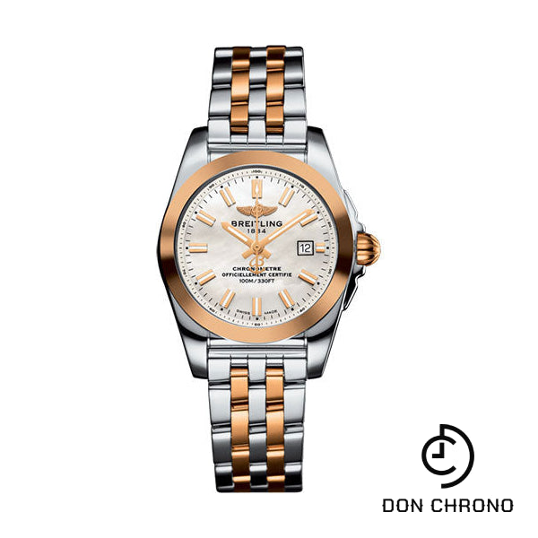 Breitling Galactic 29 Sleek Watch - Steel & rose Gold - Mother-Of-Pearl Dial - Two-Tone Bracelet - C72348121A1C1