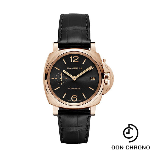Panerai Luminor Due - 38mm - Polished Goldtech - Black Sun-Brushed Dial - PAM01029