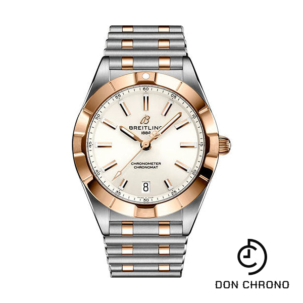 Breitling Chronomat 32 Watch - Steel and 18K Red Gold - White Dial - Metal Bracelet - U77310101A1U1