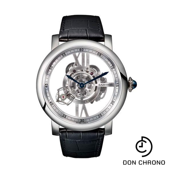 Cartier Rotonde de Cartier Astrotourbillon Skeleton Watch - 47 mm White Gold Case - W1556250