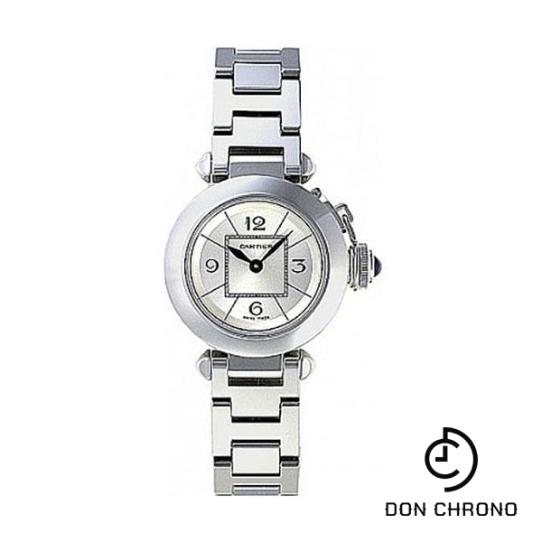 Cartier Miss Pasha Watch - 27 mm Steel Case - Silver Dial - W3140007
