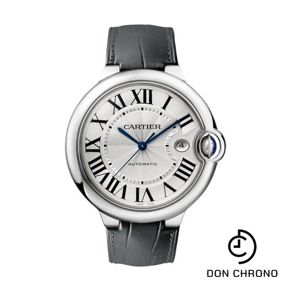 Cartier Ballon Bleu de Cartier 42 MM Watch - 42.1 mm Steel Case - Black Alligator Strap - W69016Z4