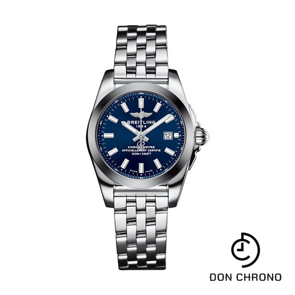 Breitling Galactic 29 Sleek Watch - Steel - Horizon Blue Dial - Steel Bracelet - W72348121C1A1