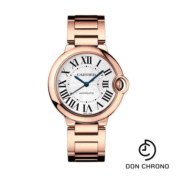 Cartier Ballon Bleu de Cartier Watch - 36 mm Rose Gold Case - Silvered Dial - Interchangeable Bracelet - WGBB0043