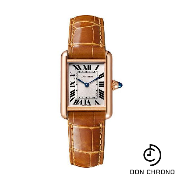 Cartier Tank Louis Cartier Watch - 29.55 mm Pink Gold Case - Brown Alligator Strap - WGTA0010
