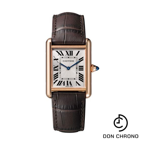 Cartier Tank Louis Cartier Watch - 33.7 mm Pink Gold Case - Brown Alligator Strap - WGTA0011
