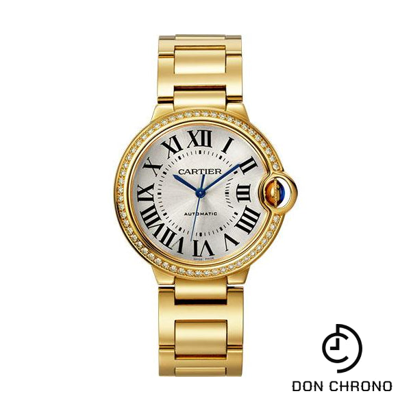 Cartier Ballon Bleu de Cartier Watch - 36 mm Yellow Gold Case - Diamond Bezel - WJBB0043