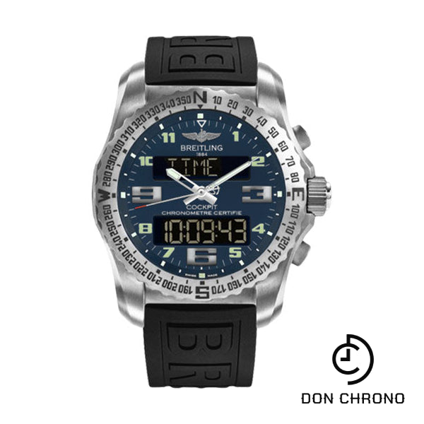 Breitling Cockpit B50 Watch - 46mm Titanium Case - Air Force Blue Dial - Black Diver Pro III Strap - EB501019/C904/155S/E20DSA.2