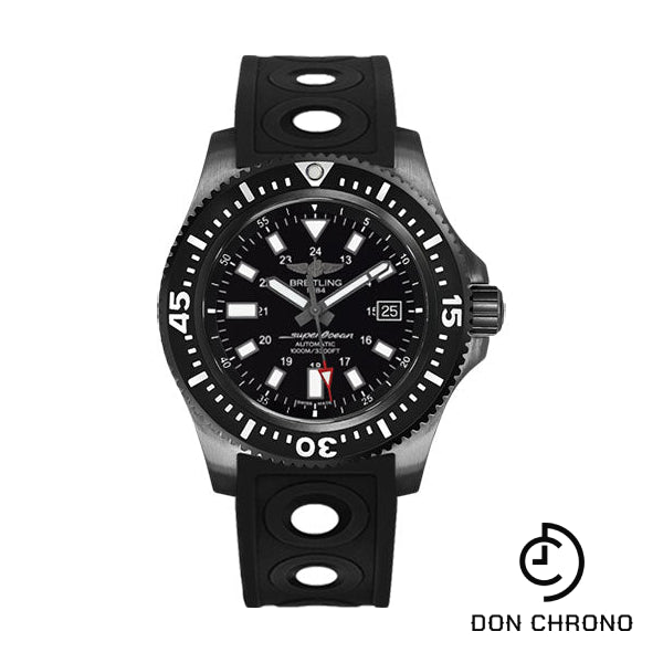 Breitling Superocean 44 Special Watch - Black Steel Case - Dial - Black Ocean Racer II Strap - M1739313/BE92/227S/M20SS.1