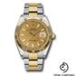 Rolex Steel and Yellow Gold Rolesor Datejust 41 Watch - Fluted Bezel - Champagne Index Dial - Oyster Bracelet - 126333